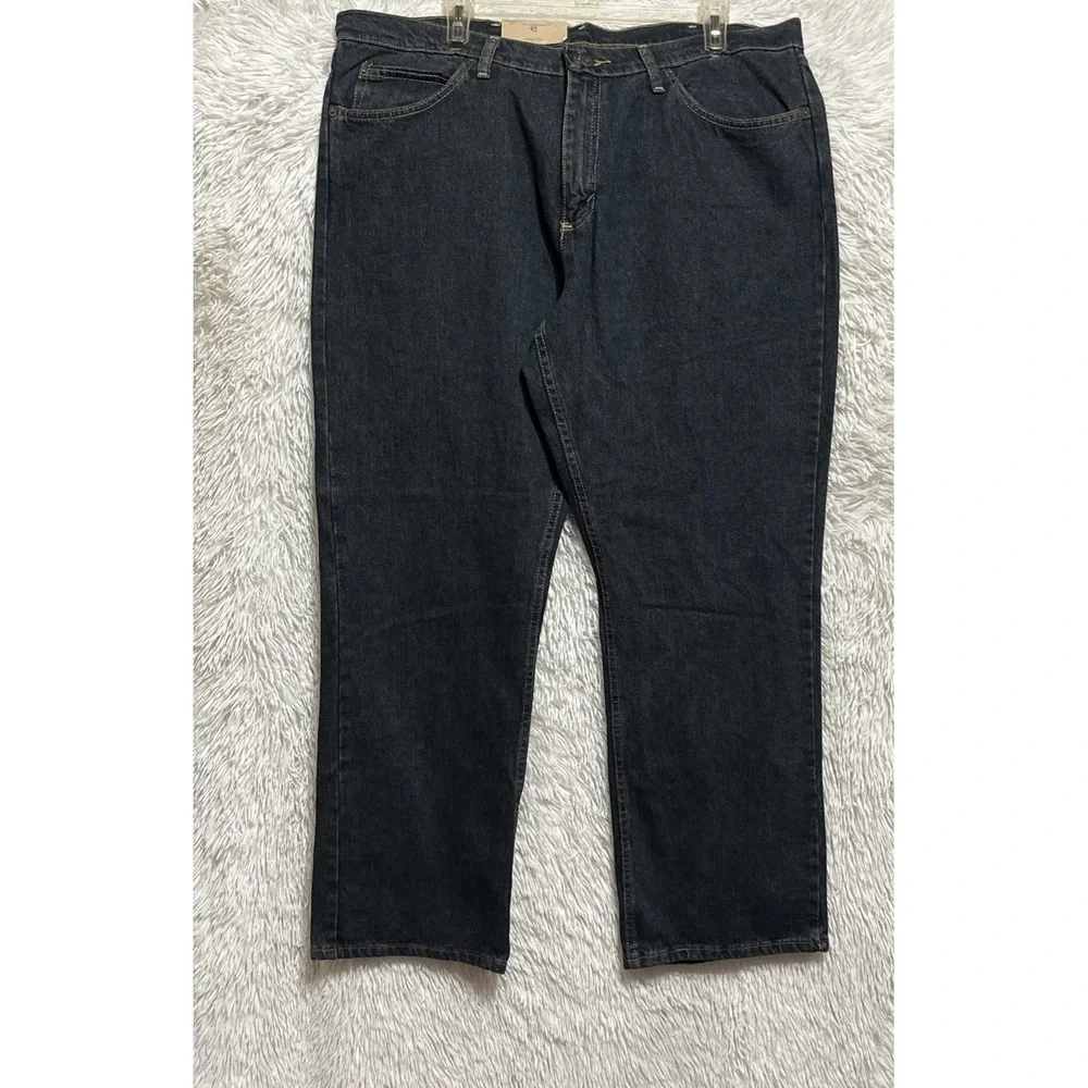 NWT Magellan Mens Jeans 38x32 Boot Cut‎ Dark Wash Denim Workwear Western Biker